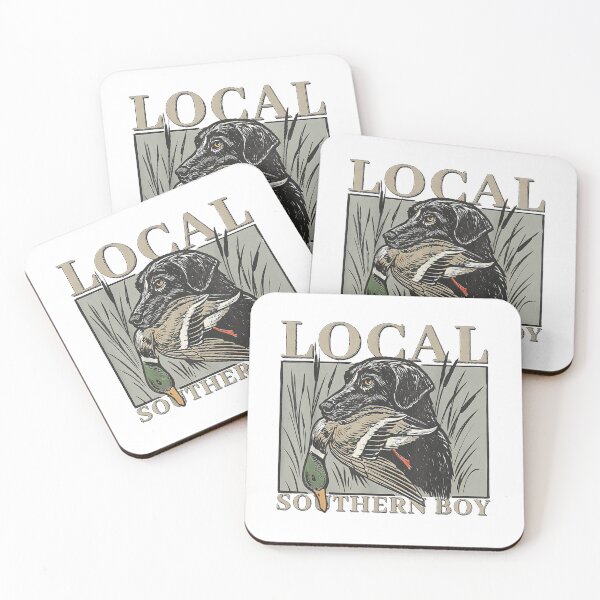 Item preview, Local Southern Boy Duck Hunting Black Lab Outdoor Vintage T-Shirt designed and sold by CcConsultingS.