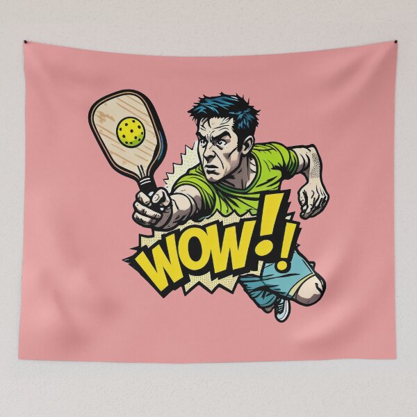 Item preview, WOW!! Pickleball Power Smash – Comic Style Action designed and sold by RickGoulet.