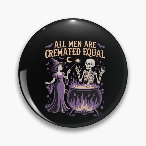 Item preview, All Men Are Cremated Equal Witchy Feminist Halloween designed and sold by DeadlockCrew.
