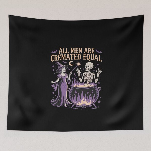 Item preview, All Men Are Cremated Equal Witchy Feminist Halloween designed and sold by DeadlockCrew.