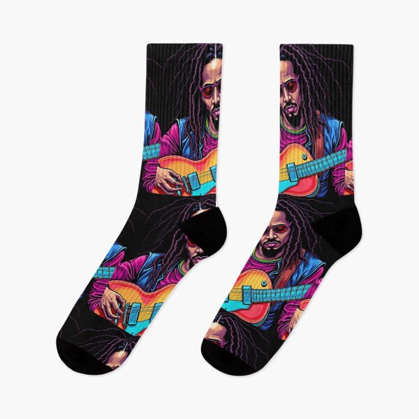 Item preview, Reggae Guitarist Art – Vibrant Rasta Music  designed and sold by TheDesignDen52.