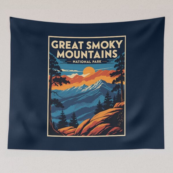 Item preview, Great Smoky Mountains National Park - North Carolina - Tennessee designed and sold by GoodOldVintage.