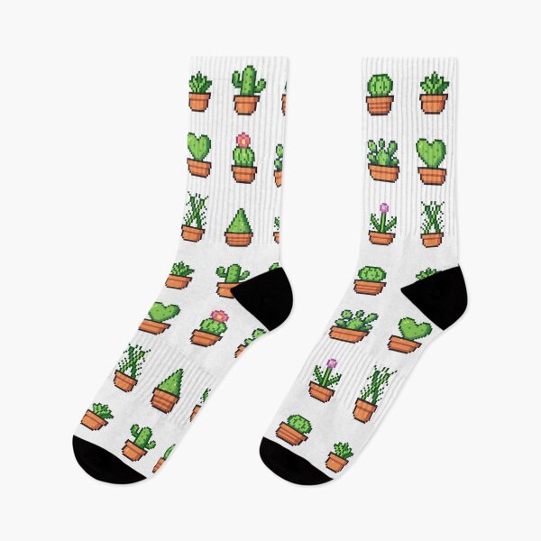 Item preview, Pixel Art Cute Cactus Collection – Adorable Potted Succulents designed and sold by retro_pixel.