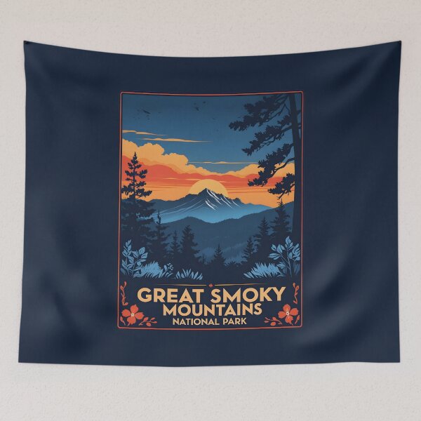 Item preview, Great Smoky Mountains National Park - North Carolina - Tennessee designed and sold by GoodOldVintage.