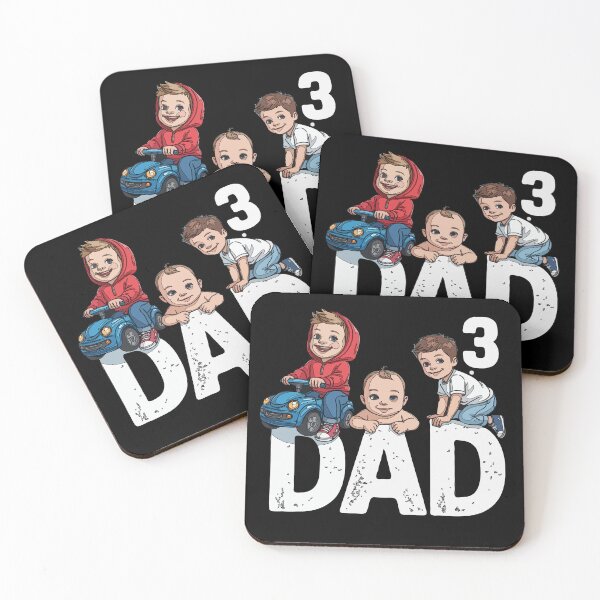 Item preview, Dad Cubed - Dad³ – Fun Family Cartoon for Proud Dads designed and sold by DashBliss.