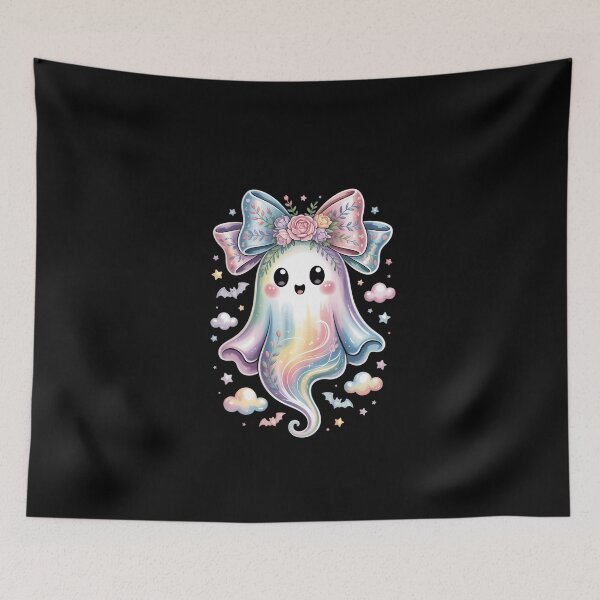 Item preview, Cute to Spook, Ghost Bow Boo Ghost Witch Bat Flower Funny designed and sold by DeadlockCrew.