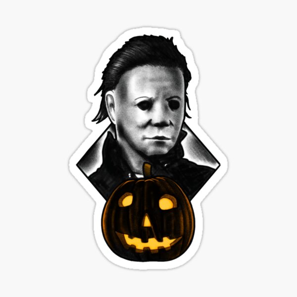 Item preview, Michael Myers Halloween Tattoo Sticker designed and sold by Dean Maddern Tattooist.