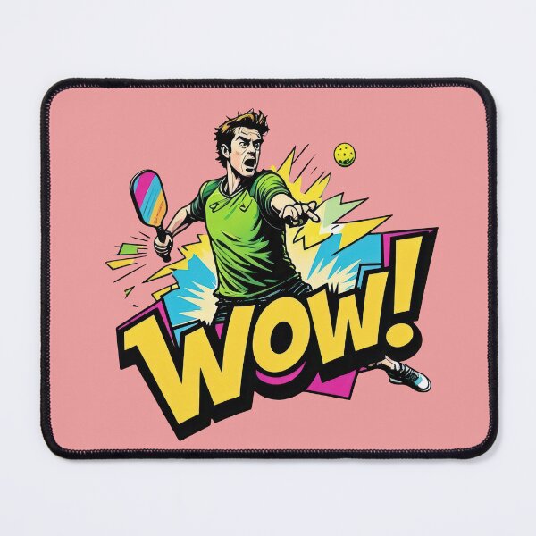 Item preview, WOW!! Pickleball Comic Burst – Mid-Swing Action designed and sold by RickGoulet.