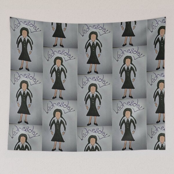 Item preview, Wednesday fan doodle by Fallen Angel Art designed and sold by FallenAngelArt.