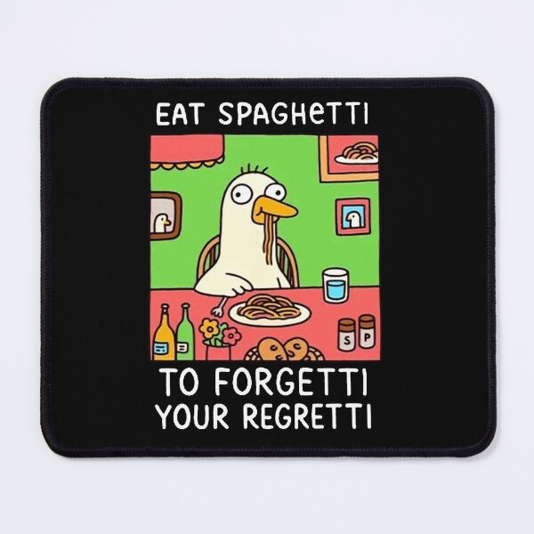 Item preview, Eat Spaghetti To Forget Your Regetti designed and sold by Buntrockstore.