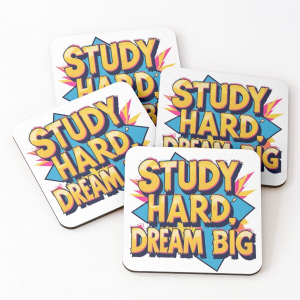 Item preview, Study Hard Dream Big – Retro Pop Art School Motivation designed and sold by Feel It All Club.