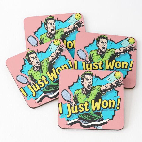 Item preview, I Just Won!! Pickleball Victory Comic Burst designed and sold by RickGoulet.