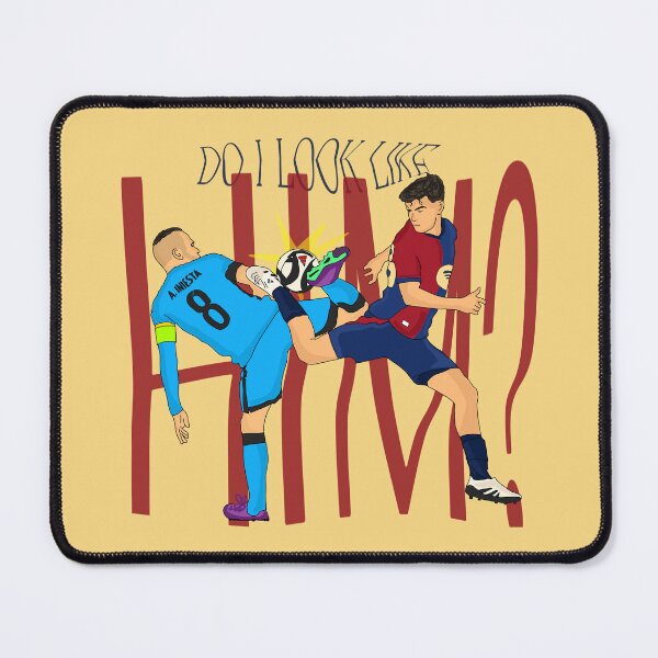 Item preview, Iniesta and pedri the past and present designed and sold by artistbarcagirl.