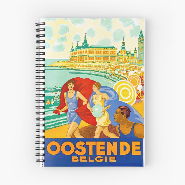 Item preview, Art Deco Oostende Belgium Beach Poster designed and sold by TeeARTHY.