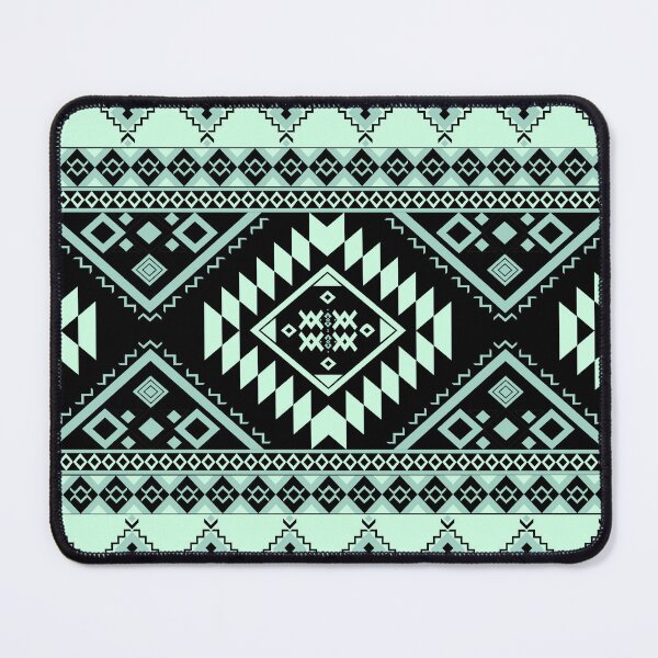 Item preview, Black Jade Tribal Ethnic Geometric Pattern Seamless Vector, Traditional Ornamental Textile Art, Bohemian Style Design designed and sold by Jukclassic.