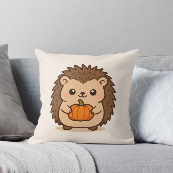 Artikelvorschau, Kawaii Igel mit Mini-Kürbis – Süßes Herbst-Tier-Design entworfen und verkauft von Queen Kaffeine.