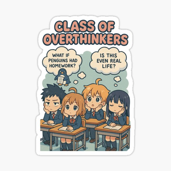 Item preview, Existential Student Humor | Class of Overthinkers designed and sold by RehanInkDesigns.