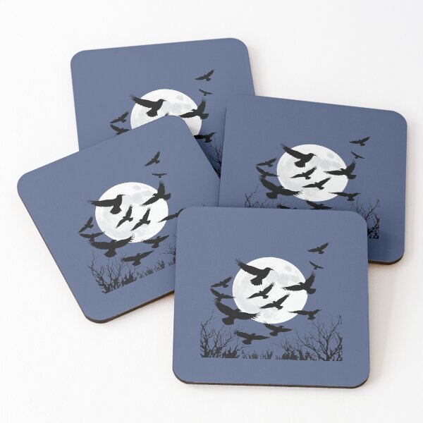 Item preview, Halloween Harbingers Ravens Taking Flight Together designed and sold by taiche.