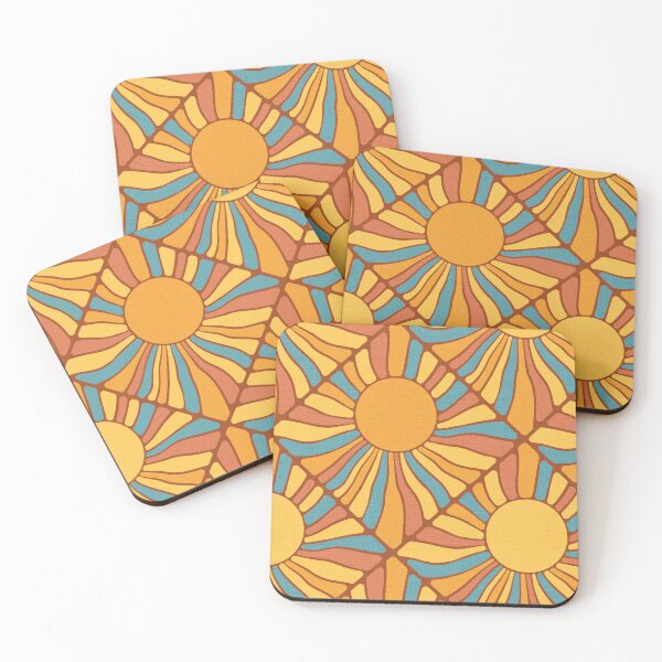 Item preview, 70th Retro sun, sunshine pattern designed and sold by iclipart.