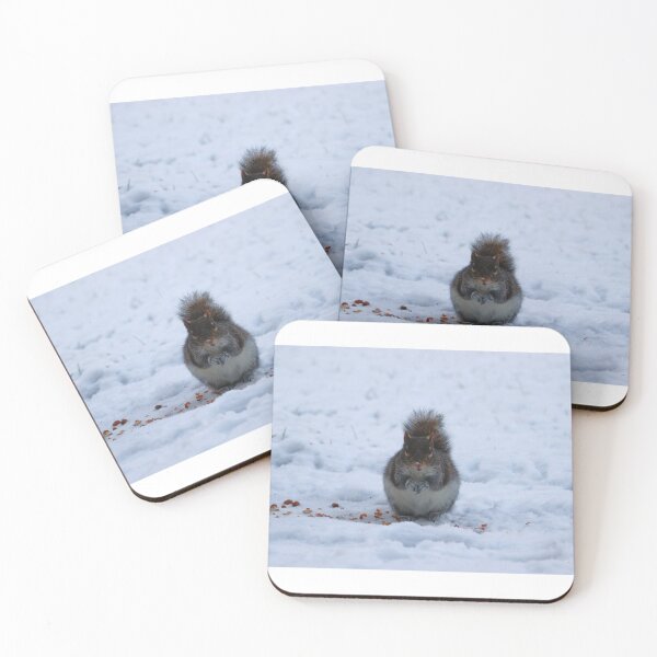 Item preview, Grey Squirrel in Snow – Winter Wildlife Photography designed and sold by Aldo Fine Photography.