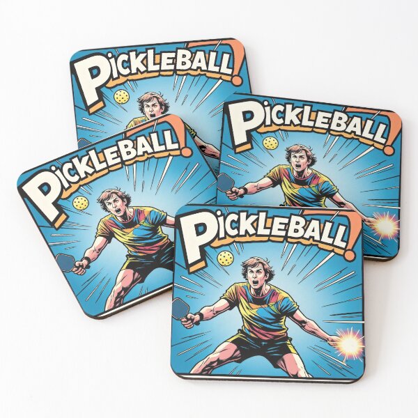 Item preview, Pickleball Power Smash – Comic Style Action Burst designed and sold by RickGoulet.