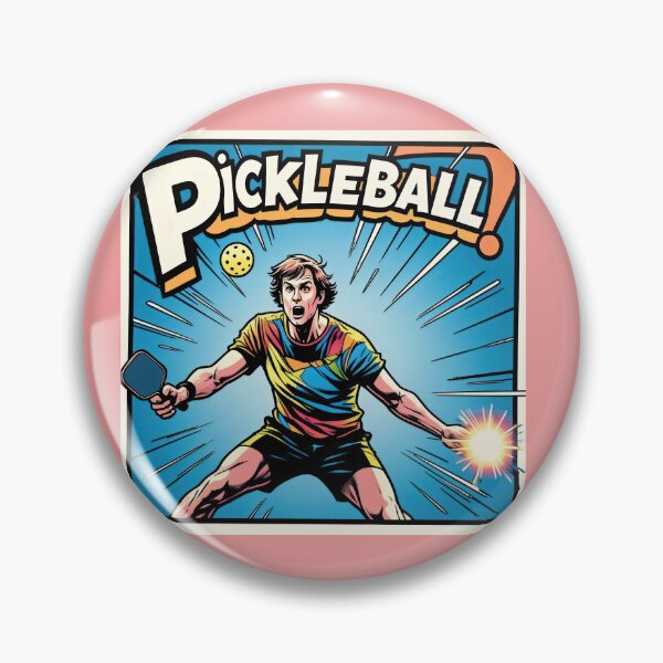 Item preview, Pickleball Power Smash – Comic Style Action Burst designed and sold by RickGoulet.