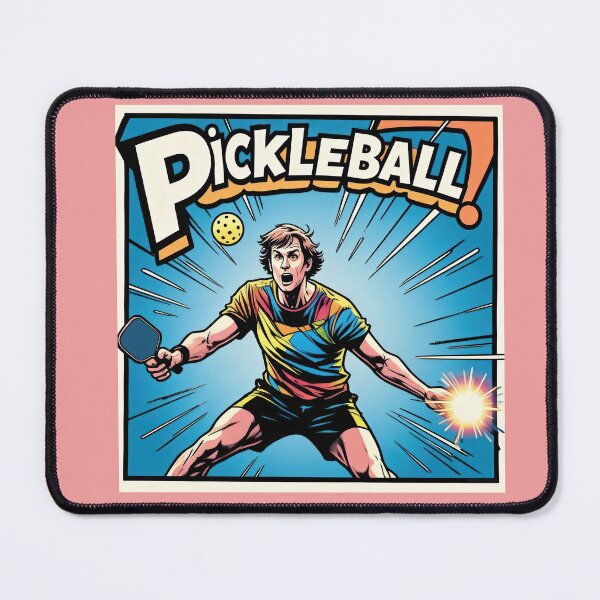 Item preview, Pickleball Power Smash – Comic Style Action Burst designed and sold by RickGoulet.
