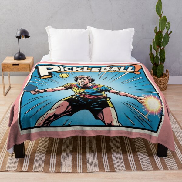 Item preview, Pickleball Power Smash – Comic Style Action Burst designed and sold by RickGoulet.