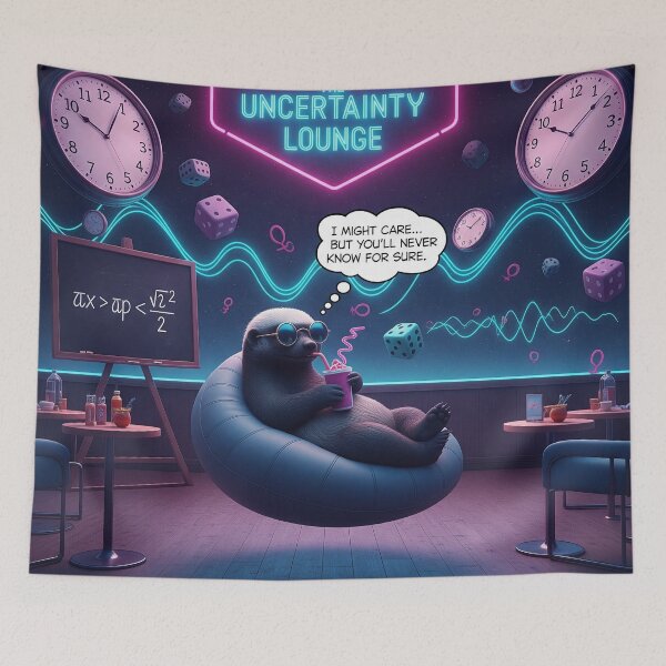 Item preview, The Uncertainty Lounge designed and sold by Psych0Rabb1t.