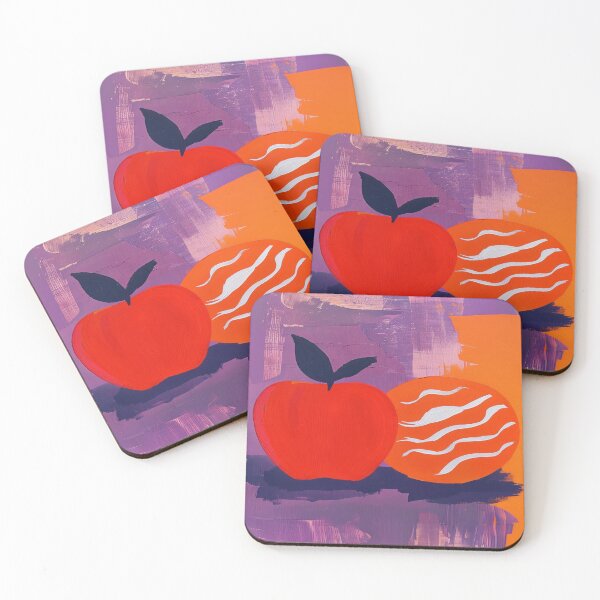 Item preview, Apple with colorful background designed and sold by saly55887.