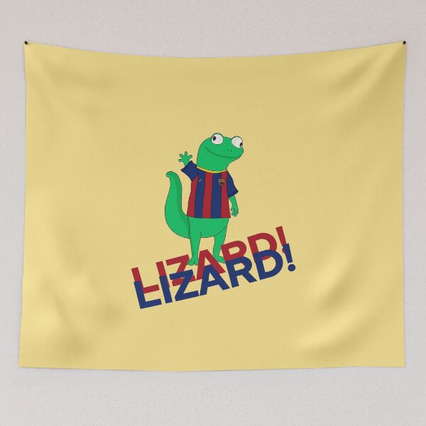 Item preview, Viral lizard meme fcbarcelona  designed and sold by artistbarcagirl.