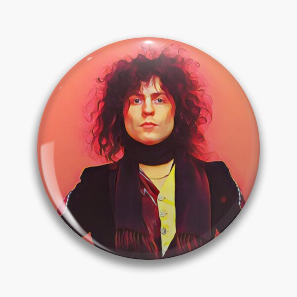 Item preview, Marc Bolan, orange portrait designed and sold by Pinkgnomie.