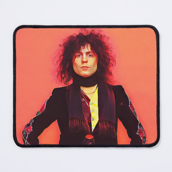 Item preview, Marc Bolan, orange portrait designed and sold by Pinkgnomie.
