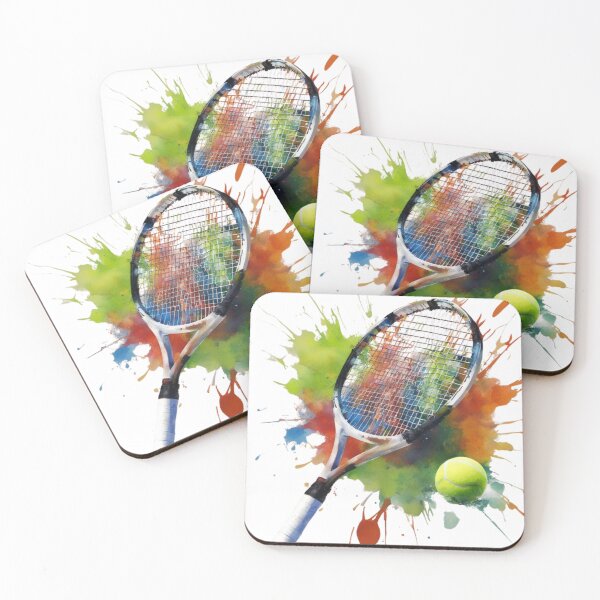 Item preview, Tennis Splash – Colorful sports design designed and sold by kiwiossi53.