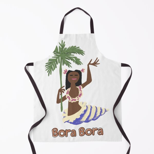 Item preview, Bora Bora Island Girl – Tropical Polynesian Dance Art designed and sold by YogaAriesta.