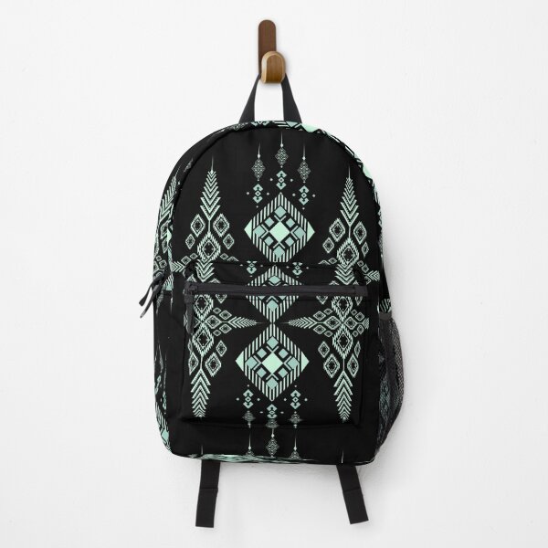 Item preview, Black Jade Tribal Ethnic Geometric Pattern Seamless Vector, Traditional Ornamental Textile Art, Bohemian Style Design designed and sold by Jukclassic.