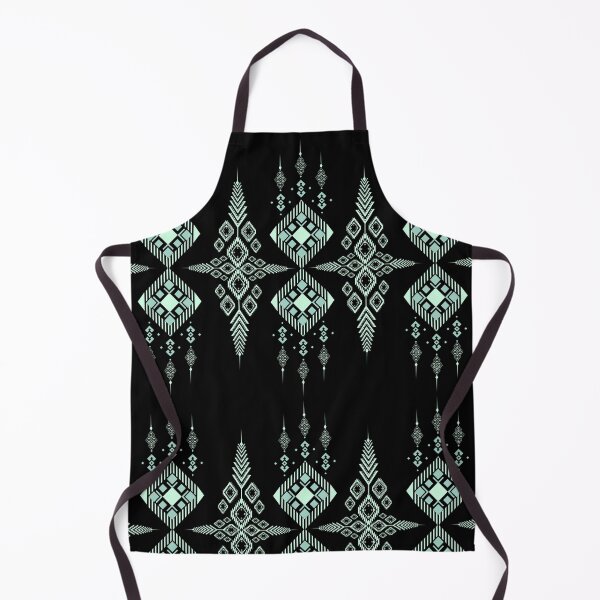 Item preview, Black Jade Tribal Ethnic Geometric Pattern Seamless Vector, Traditional Ornamental Textile Art, Bohemian Style Design designed and sold by Jukclassic.