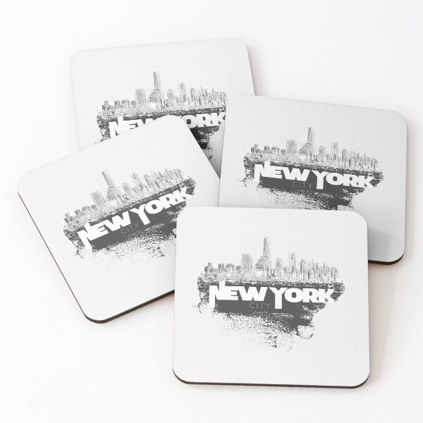 Item preview, Urban New York Skyline Brushstroke Contrast designed and sold by Voodoo Store Paranormal Collections.