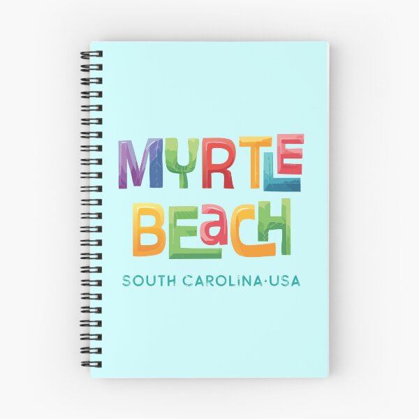 Item preview, Myrtle Beach South Carolina Retro Tropical Typographic Design designed and sold by Futurebeachbum.