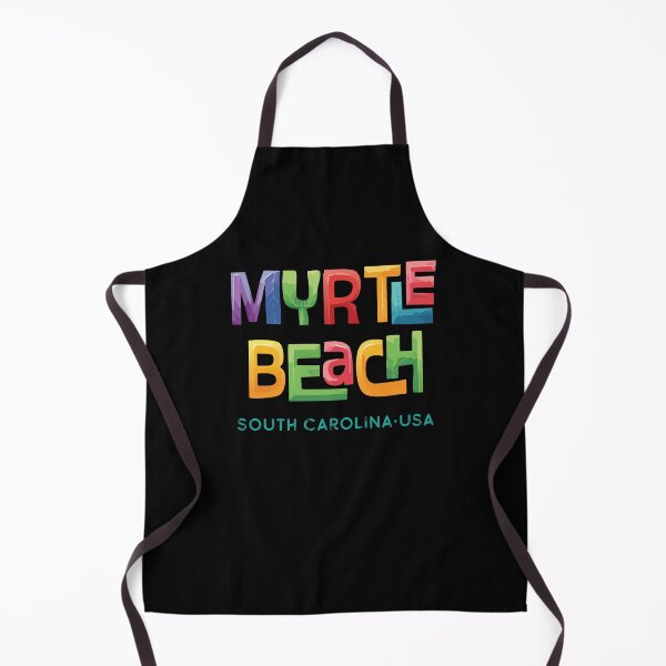 Item preview, Myrtle Beach South Carolina Retro Tropical Typographic Design designed and sold by Futurebeachbum.