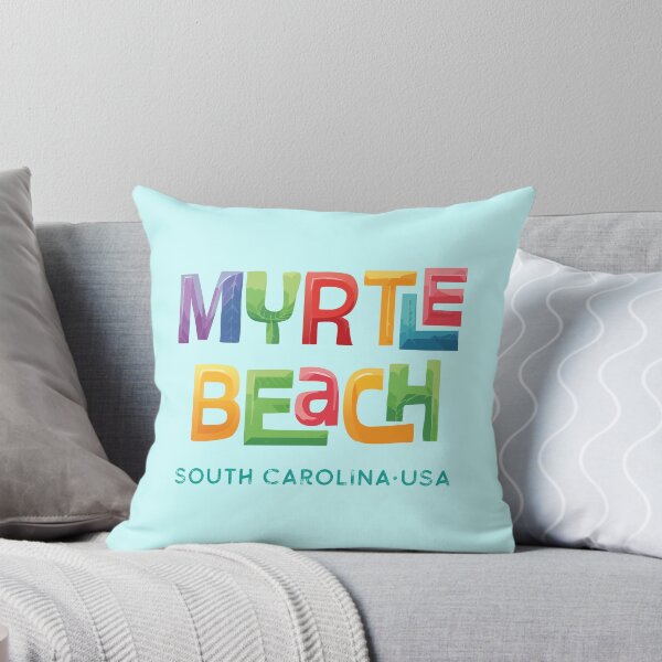 Item preview, Myrtle Beach South Carolina Retro Tropical Typographic Design designed and sold by Futurebeachbum.