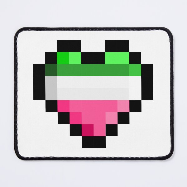 Item preview, Abrosexual Pixel Heart Pride Flag designed and sold by HarveyHandcraftsandDesigns.