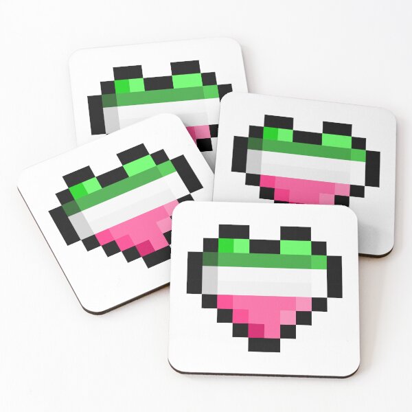 Item preview, Abrosexual Pixel Heart Pride Flag designed and sold by HarveyHandcraftsandDesigns.
