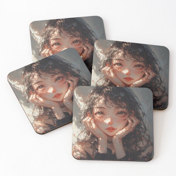 Item preview, "Dreamy Glance – Emotional Anime Portrait" designed and sold by NegarTv Designs.