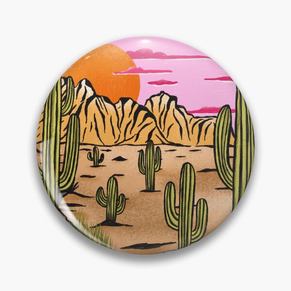 Item preview, Pink sky over desert sunset designed and sold by pinkyfish1010.
