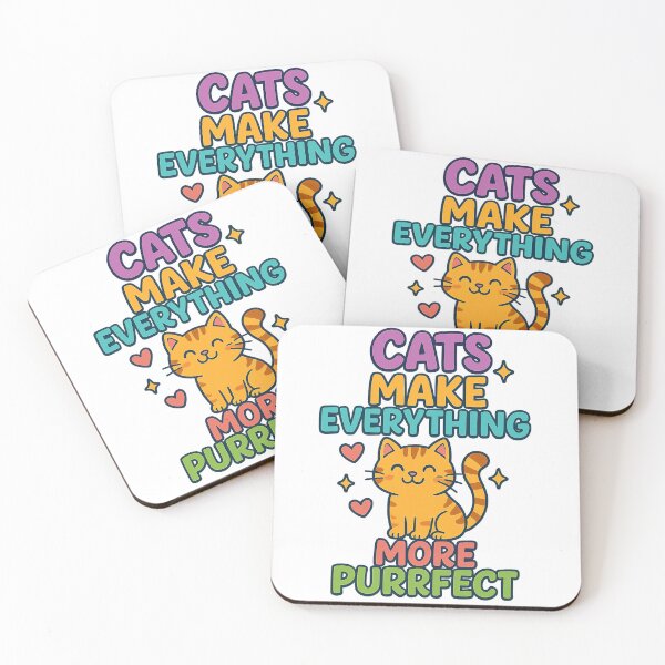 Item preview, Cats Make Everything More Purrfect – Cute Cat Lover Quote T-Shirt designed and sold by Changing Room.
