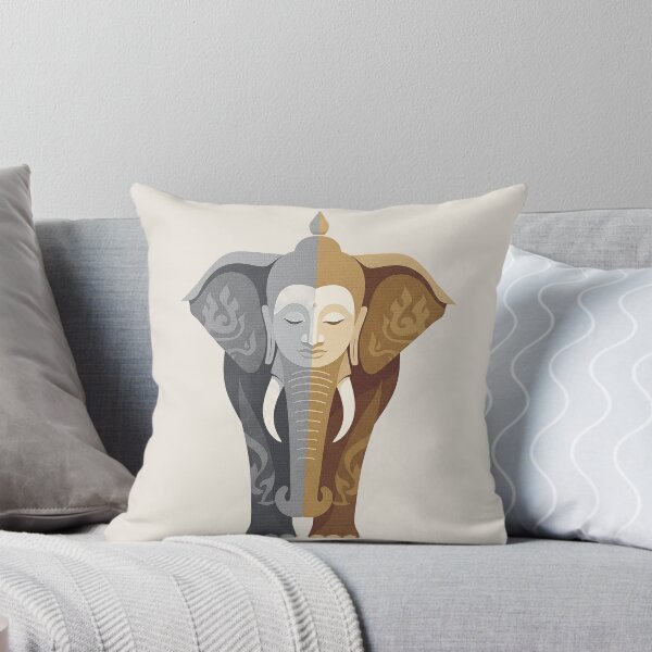 Item preview, Elephant Buddha Thailand Art – Spiritual Zen Animal Illustration designed and sold by Galtero.