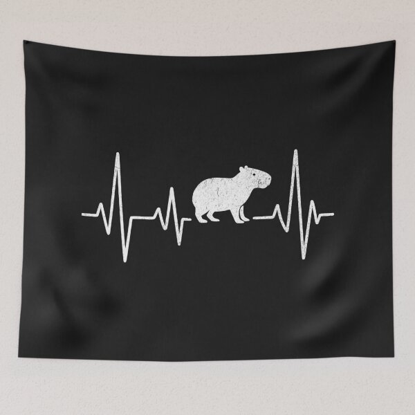 Item preview, Capybara Heartbeat designed and sold by AwesomeBeyondLimits.