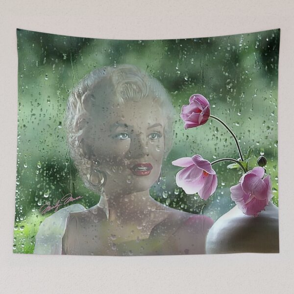Item preview, Marilyn Monroe Behind a Rainy Window designed and sold by Monroe Store.