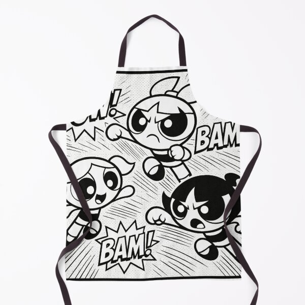 Artikelvorschau, Powerpuff Girls Retro Comic Panel – Vintage Schwarz-Weiß-Action-Kunst entworfen und verkauft von Outlined Era.